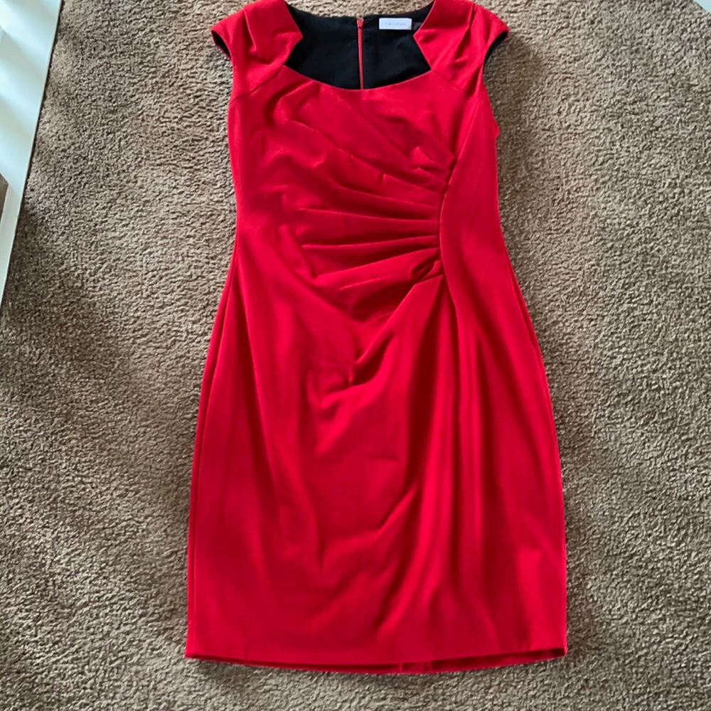 Calvin Klein red dress